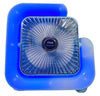 1+1 GRATIS: Ventilator Colorat Portabil Cu Lumina RGB, 3 Trepte de Viteza si Încarcare USB