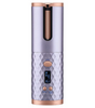 Ondulator Automat Fara Fir, Ceramic, Cu Afisaj LCD, Functie Power Bank, Temperatura Reglabila, Mov