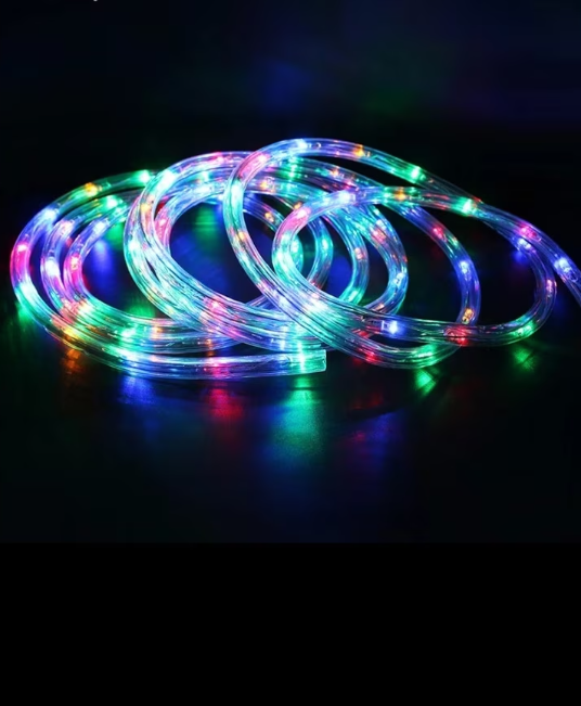 INSTALATIE DE CRACIUN TIP FURTUN LUMINOS , PENTRU EXTERIOR , LUNGIME 20 METRI , 8 JOCURI DE LUMINI , CONTROLER INCLUS , LUMINA MULTICOLOR