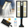 1+1 GRATIS Lampa Solara Puterinca LED 210 Cu Senzor De Miscare Si Telecomanda Iluminare Puternica, Fara Facturi La Curent