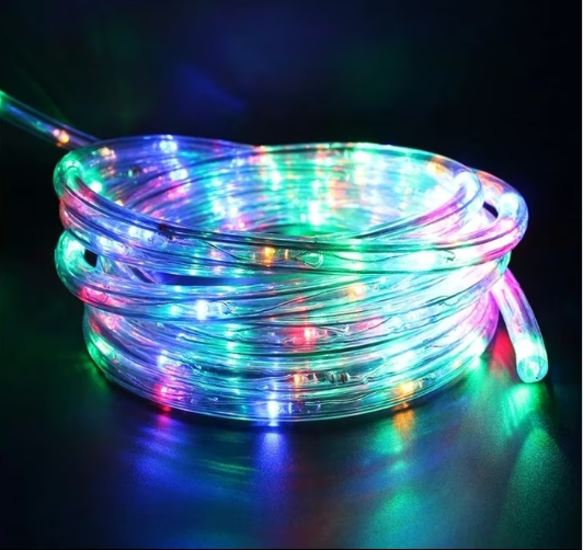 INSTALATIE DE CRACIUN TIP FURTUN LUMINOS , PENTRU EXTERIOR , LUNGIME 20 METRI , 8 JOCURI DE LUMINI , CONTROLER INCLUS , LUMINA MULTICOLOR