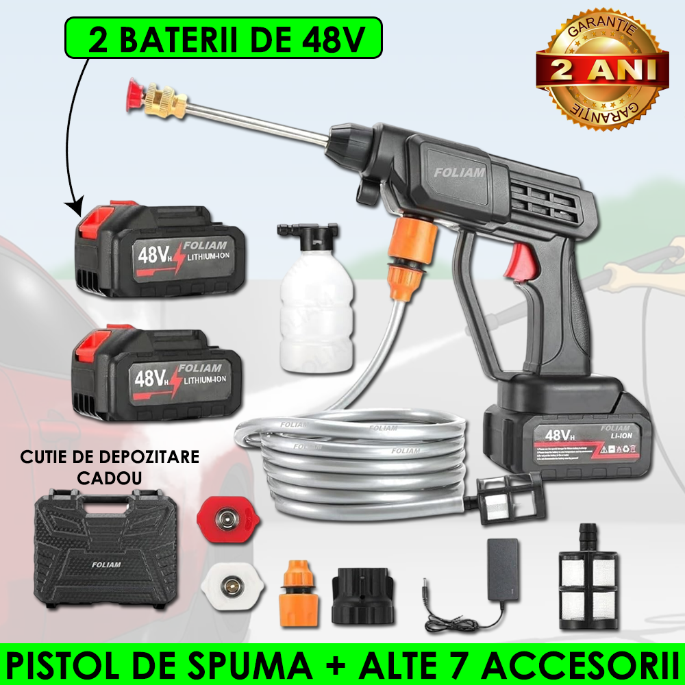 Kit De Spalat Cu Presiune cu 2 ACUMULATORI de 48V