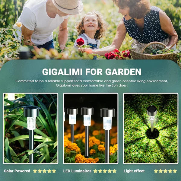Set Promo: 5+5 GRATIS Lampi Solare De Gradina, Cu Oprire si Pornire Automata, Rezistente La Intemperii