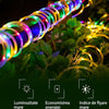 Instalatie de Craciun Tip Furtun Luminos, Lungime 20 Metri, 8 Moduri de Iluminare, Sectionabila, 220V, Controler Inclus, Lumina Multicolor