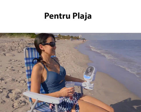 Mini Racitor Portabil Cu Apa Si Gheta Arctic Cool 360° Ideal Pentru Cort, Carucior Bebe