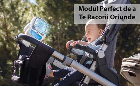 Mini Racitor Portabil Cu Apa Si Gheta Arctic Cool 360° Ideal Pentru Cort, Carucior Bebe