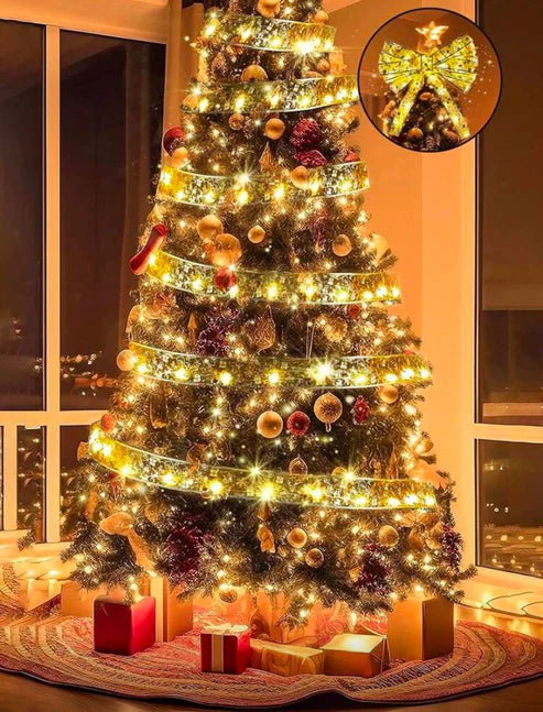 1+1 Gratis: Panglica LED Decorativa – Cu Alimentare Pe Baterii, Lumina Calda Eleganta,10 metri