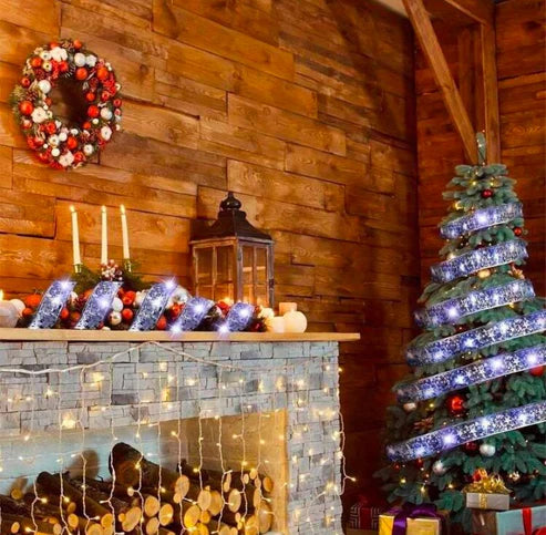 1+1 Gratis: Panglica LED Decorativa – Cu Alimentare Pe Baterii, Lumina Calda Eleganta,10 metri