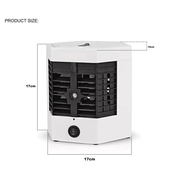 Mini Aer-Conditionat Portabil, 2 Moduri De Functionare, Putere 10W, Incarcare USB