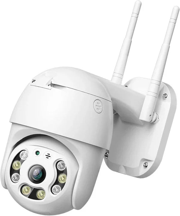 Set Promo: 4 Camere De Supraveghere Wifi Smart, Full HD, Senzor de Miscare, IP66, Aplicatie Telefon + 4 Carduri 64 GB