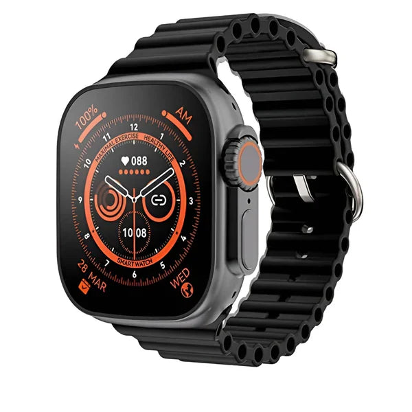 Ceas Smartwatch S9 Ultra, Deluxe Edition, Incarcare Wireless, Notificare Apel, Ritm Cardiac, Monitorizare Somn + 1 Bratara Silicon CADOU