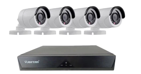 Sistem Supraveghere 4 Camere, Senzor Miscare, 4K Ultra HD, Conexiune PC/Telefon, Interior/Exterior + Hard Disk 500 GB CADOU