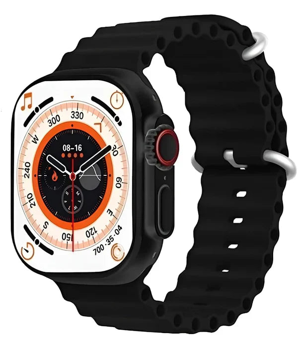 Ceas Smartwatch S9 Ultra, Deluxe Edition, Incarcare Wireless, Notificare Apel, Ritm Cardiac, Monitorizare Somn + 1 Bratara Silicon CADOU