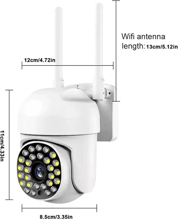 Camera De Supraveghere Jortan JT8161QJ, Cu Senzor de Miscare, Conexiune Wifi, Vizualizare Live Pe Telefon + Card 64 GB CADOU
