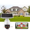 Camera de Supraveghere WiFi, Solara, Cu Acumulatori, Pentru Exterior, Vedere de Noapte, Grad Protectie Apa IP66, 2 Antene + card 32GB CADOU
