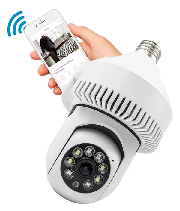 Camera De Supraveghere, Conexiune Wifi, Aplicatie Pentru Telefon, Senzor De Miscare si Microfon + Card 64 GB CADOU