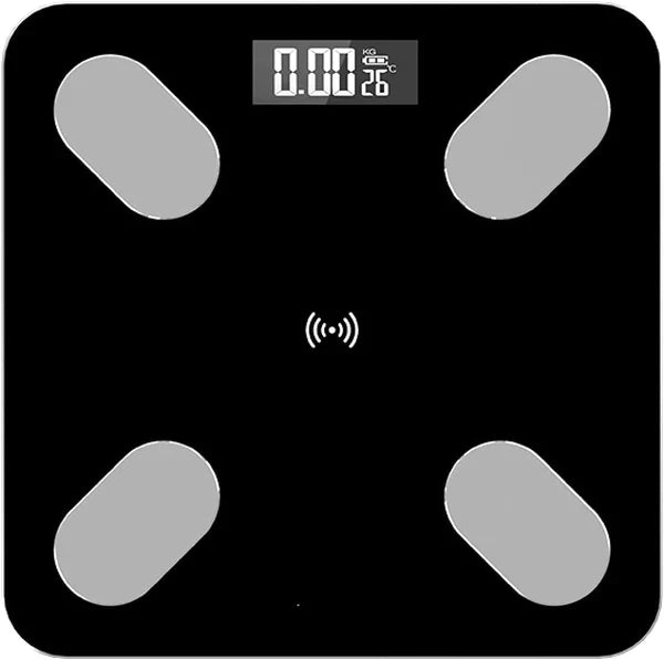Cantar Inteligent, Conexiune Bluetooth, Ecran Afisaj LCD, Masoara Indicii Corporali, Din Sticla Securizata