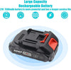 Drujba Electrica Cu Ungere, cu 2 x Acumulatori 48V, 1 x Lama Lunga de 21 cm, 1 x Lant, Incarcator si Geanta Transport +PILA CADOU