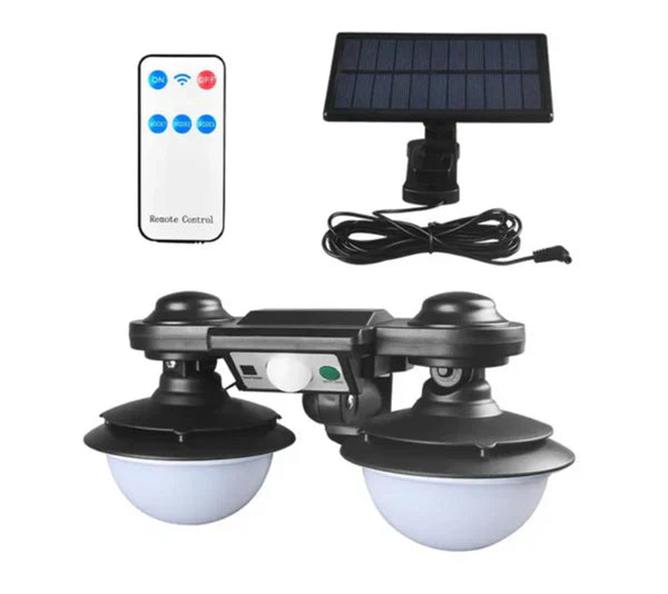 Lampa Solara Cu Panou Separat, Cu Senzor de Miscare si Telecomanda, Rezistenta La Intemperii