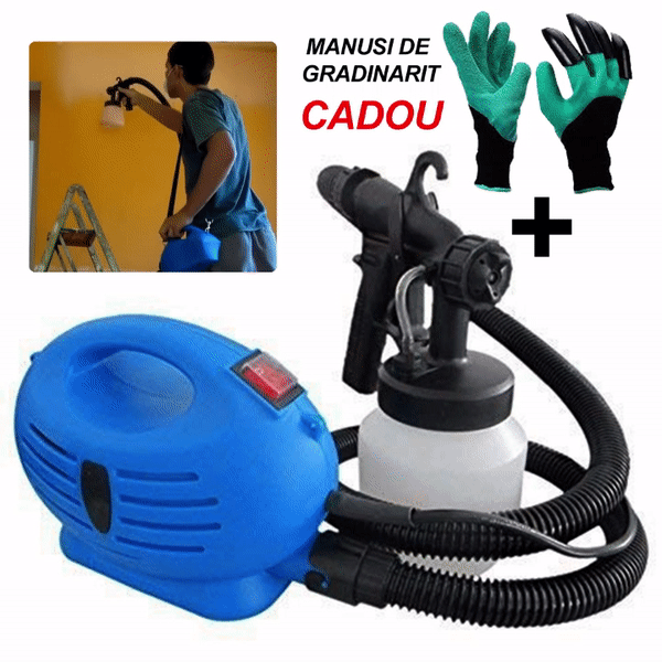 Aparat Pentru Vopsit Si Zugravit Rapid, Paint Zoom, Rezervor 600 ml + CADOU manusi de gradinarit