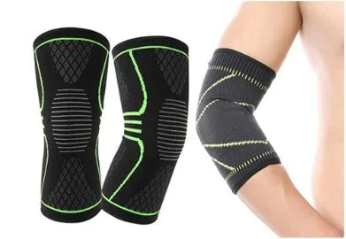 PACHET PROMO: Suport Genunchiera pro + Cotiera elastica, marime universala