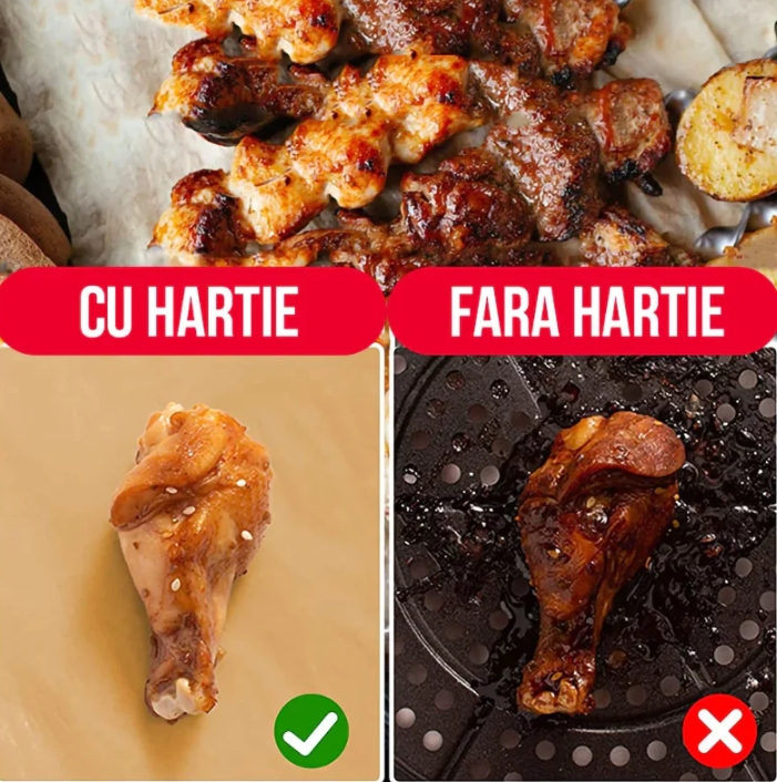 100+ 100 GRATIS: Hartii de Copt Pentru Friteuza ( Air Fryer)