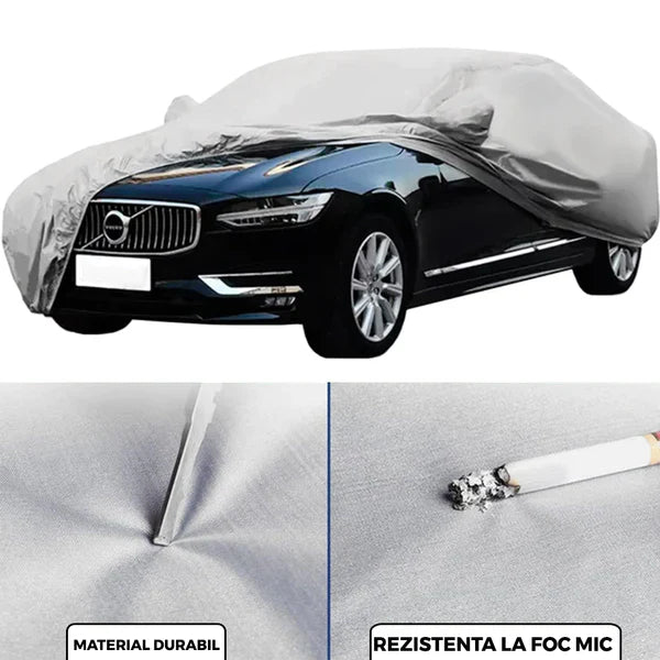 Prelata Universala Pentru Autoturisme, Acopera Complet Masina, Usor de Depozitat, Gri +CADOU SURPRIZA