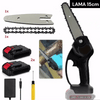PACHET PROMO: Mini Fierastrau Electric Cu 2x Acumulatori + 1x Lant + 1x Lama, 6 Inch + Incarcator