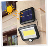 Lampa Solara Cu Panou Separat, Lumina Puternica, 100 LED COB, Cu Senzor De Miscare si Telecomanda, 1+1 CADOU