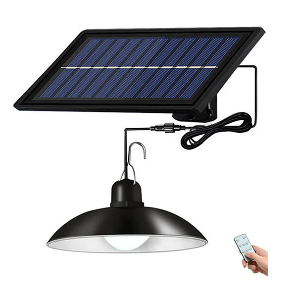 Lampa Suspendata Cu Incarcare Solara, Reglare Intensitate Lumina, Control Prin Telecomanda, Lumina Alb Rece
