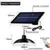 Lampa Suspendata Cu Incarcare Solara, Reglare Intensitate Lumina, Control Prin Telecomanda, Lumina Alb Rece