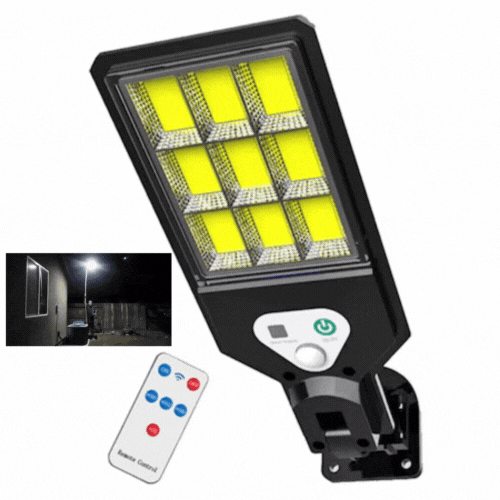 Set Lampa Solara 160 LED, Cu Telecomanda si Senzor De Miscare, 1+1 GRATIS