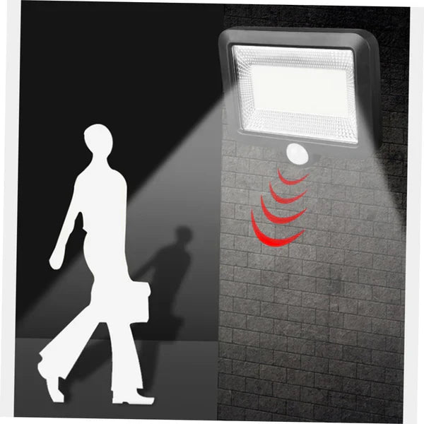 Lampa Cu Incarcare Solara, Cu Telecomanda si Senzor de Miscare, 100 LED COB + Lampa Cu Incarcare Solara 20 LED, CADOU