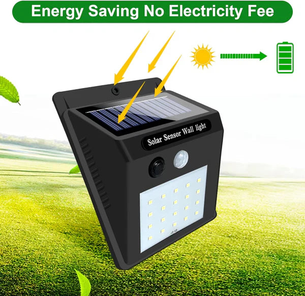 Lampa Cu Incarcare Solara, Cu Telecomanda si Senzor de Miscare, 100 LED COB + Lampa Cu Incarcare Solara 20 LED, CADOU