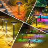 Set 2 Lampi Solare Stralucitoare, Cu Reflexii Puternice, Pentru Exterior, Rezistente La Apa, Alb Cald si Multicolor