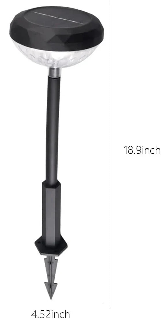 Set 2 Lampi Solare Stralucitoare, Cu Reflexii Puternice, Pentru Exterior, Rezistente La Apa, Alb Cald si Multicolor