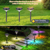 Set 2 Lampi Solare Stralucitoare, Cu Reflexii Puternice, Pentru Exterior, Rezistente La Apa, Alb Cald si Multicolor