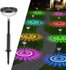 Set 2 Lampi Solare Stralucitoare, Cu Reflexii Puternice, Pentru Exterior, Rezistente La Apa, Alb Cald si Multicolor