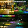 Set 2 Lampi Solare Stralucitoare, Cu Reflexii Puternice, Pentru Exterior, Rezistente La Apa, Alb Cald si Multicolor