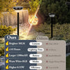 Set 2 Lampi Solare Stralucitoare, Cu Reflexii Puternice, Pentru Exterior, Rezistente La Apa, Alb Cald si Multicolor