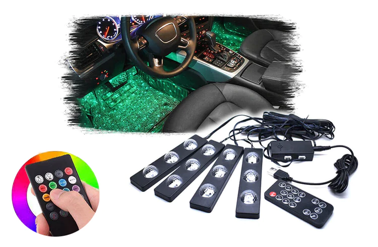 Lumini LED pentru interiorul auto DiscoDots