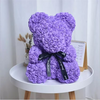 CADOU de Valentine's Day: Ursulet din trandafiri de sapun in cutie cadou, Inaltime 25cm