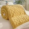 MODEL NOU: Patura Cocolino Groasa Dubla, Super Soft, Tip Tricotaj, cu Blanita, 200 x 230 cm