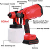 Pistol Profesional De Vopsit Si Zugravit, Electric, Cu Rezervor De Vopsea, 900 ml si 2 Acumulatori, 21V, Portabil