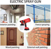 Pistol Profesional De Vopsit Si Zugravit, Electric, Cu Rezervor De Vopsea, 900 ml si 2 Acumulatori, 21V, Portabil