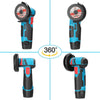 Mini Polizor Unghiular Electric cu 2 Acumulatori si 6 Discuri,Flex Portabil, 12V, Disc 76MM