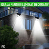 ☀️ Mega Pachet: 8 Lămpi Solare 100 LED – Lumină Puternică, ZERO Costuri!
