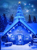 1+1 GRATIS Instalatie De Craciun, Cu Incarcare Solara, 1200 LED-uri Mari, Albastru, 120 m Lungime