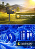 1+1 GRATIS Instalatie De Craciun, Cu Incarcare Solara, 700 LED-uri Mari, Albastru, 70 m Lungime