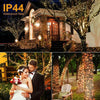 1+1 GRATIS:Instalatie De Craciun, Tip Rola, Cu 1000 LED-uri Mari, Interior sau Exterior, Rezistenta La Vreme Rea, 100 m, Alb Cald